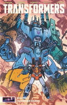 TRANSFORMERS TP VOL 03 COMBINER CHAOS DIRECT MARKET EXC JOHNSON & SPICER CVR